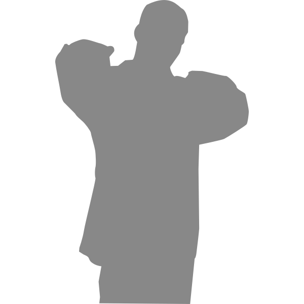 silhouette of a rapper